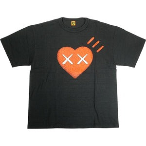 HUMAN MADE ヒューマンメイド ×KAWS T-Shirt #6 HEART Tシャツ XX22TE008 黒 Size 【XXL】 【中古品-ほぼ新品】 20818980