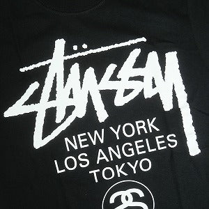 STUSSY ステューシー 25SS WORLD TOUR TEE BLACK Tシャツ 黒 Size 【S】 【新古品・未使用品】 20818982