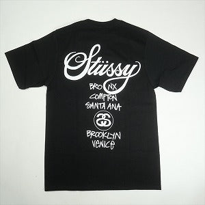 STUSSY ステューシー 25SS WORLD TOUR TEE BLACK Tシャツ 黒 Size 【M】 【新古品・未使用品】 20818991
