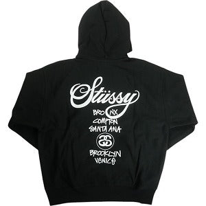 STUSSY ステューシー 25SS WORLD TOUR HOODIE BLACK パーカー 黒 Size 【S】 【新古品・未使用品】 20818997