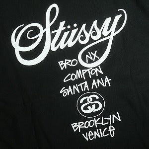 STUSSY ステューシー 25SS WORLD TOUR HOODIE BLACK パーカー 黒 Size 【M】 【新古品・未使用品】 20818998