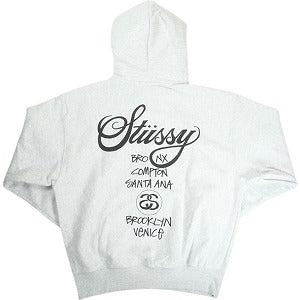 STUSSY ステューシー 25SS WORLD TOUR HOODIE ASH HEATHER パーカー 灰 Size 【L】 【新古品・未使用品】 20819003