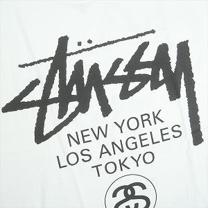 STUSSY ステューシー 25SS WORLD TOUR TEE WHITE Tシャツ 白 Size 【L】 【新古品・未使用品】 20819005