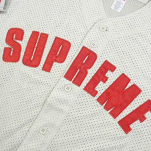 SUPREME シュプリーム 24SS Ultrasuede Mesh Baseball Jersey Grey ベースボールジャージ 灰 Size 【L】 【新古品・未使用品】 20819022