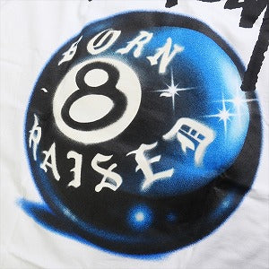 STUSSY ステューシー ×BORN X RAISED 23AW 8 BALL TEE White Tシャツ 白 Size 【XXL】 【新古品・未使用品】 20819035
