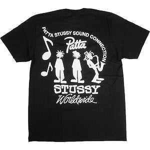 STUSSY ステューシー ×PATTA 24SS SOUND CONNECTION TEE BLACK Tシャツ 黒 Size 【L】 【新古品・未使用品】 20819041