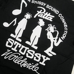 STUSSY ステューシー ×PATTA 24SS SOUND CONNECTION TEE BLACK Tシャツ 黒 Size 【XL】 【新古品・未使用品】 20819044