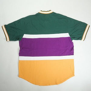 SUPREME シュプリーム 17SS Half Zip S/S Baseball Top Green 半袖シャツ 緑 Size 【M】 【中古品-良い】 20819056