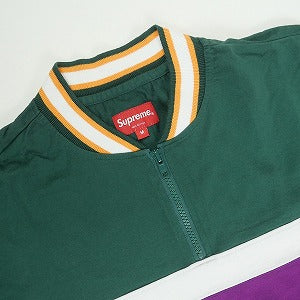 SUPREME シュプリーム 17SS Half Zip S/S Baseball Top Green 半袖シャツ 緑 Size 【M】 【中古品-良い】 20819056