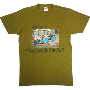 SUPREME シュプリーム 13AW Anti Establishment Tee Moss Tシャツ カーキ Size 【M】 【中古品-良い】 20819059