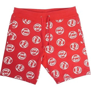 SUPREME シュプリーム 14AW Fuck' Em Sweatshort Red ショーツ 赤 Size 【M】 【中古品-良い】 20819070