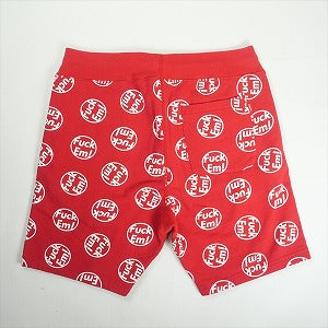 SUPREME シュプリーム 14AW Fuck' Em Sweatshort Red ショーツ 赤 Size 【M】 【中古品-良い】 20819070