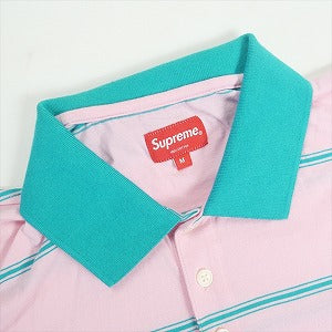 SUPREME シュプリーム 17SS Striped polo Pink 半袖シャツ ピンク Size 【M】 【中古品-良い】 20819080