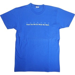 SUPREME シュプリーム 15SS What We Want Tee Royal Tシャツ 青 Size 【M】 【中古品-良い】 20819092