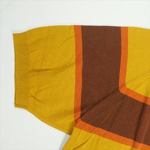 SUPREME シュプリーム Border Knit S/S Sweater 半袖ニットセーター マスタード Size 【M】 【中古品-良い】 20819102