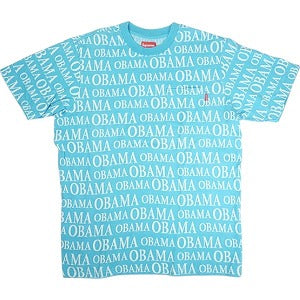 SUPREME シュプリーム 18AW Obama Jacquard S/S Top Bright Blue Tシャツ 水色 Size 【M】 【中古品-良い】 20819103