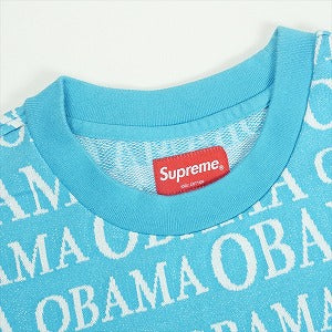 SUPREME シュプリーム 18AW Obama Jacquard S/S Top Bright Blue Tシャツ 水色 Size 【M】 【中古品-良い】 20819103