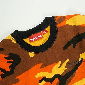 SUPREME シュプリーム 15SS S/S Logo Crewneck 半袖クルーネックスウェット オレンジ Size 【M】 【中古品-良い】 20819105
