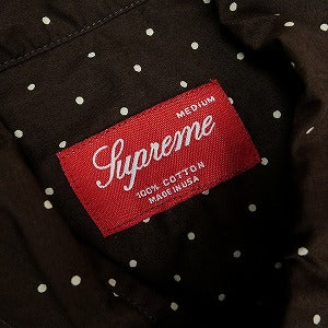 SUPREME シュプリーム Polka Dot L/S BD Shirt Brown 長袖シャツ 茶 Size 【M】 【中古品-非常に良い】 20819111