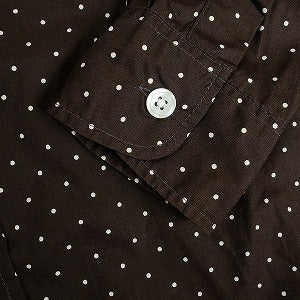 SUPREME シュプリーム Polka Dot L/S BD Shirt Brown 長袖シャツ 茶 Size 【M】 【中古品-非常に良い】 20819111