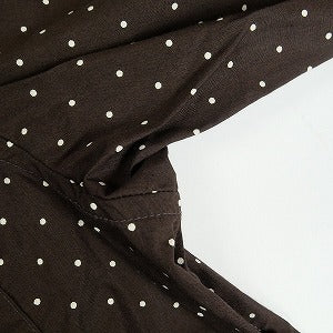 SUPREME シュプリーム Polka Dot L/S BD Shirt Brown 長袖シャツ 茶 Size 【M】 【中古品-非常に良い】 20819111