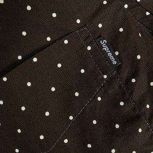 SUPREME シュプリーム Polka Dot L/S BD Shirt Brown 長袖シャツ 茶 Size 【M】 【中古品-非常に良い】 20819111