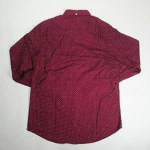SUPREME シュプリーム Polka Dot L/S BD Shirt Magenta 長袖シャツ 赤 Size 【M】 【中古品-非常に良い】 20819112