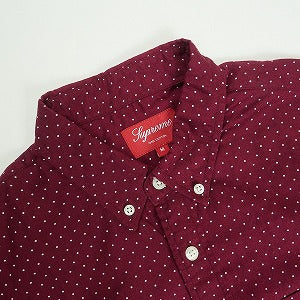 SUPREME シュプリーム Polka Dot L/S BD Shirt Magenta 長袖シャツ 赤 Size 【M】 【中古品-非常に良い】 20819112