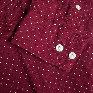 SUPREME シュプリーム Polka Dot L/S BD Shirt Magenta 長袖シャツ 赤 Size 【M】 【中古品-非常に良い】 20819112