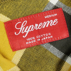 SUPREME シュプリーム Block Check Flannel Shirt 長袖シャツ 黄 Size 【M】 【中古品-非常に良い】 20819116