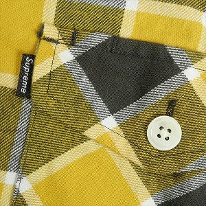 SUPREME シュプリーム Block Check Flannel Shirt 長袖シャツ 黄 Size 【M】 【中古品-非常に良い】 20819116