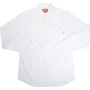 SUPREME シュプリーム Oxford BD L/S Shirt 長袖シャツ 白紫 Size 【M】 【中古品-非常に良い】 20819117
