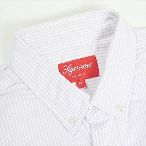 SUPREME シュプリーム Oxford BD L/S Shirt 長袖シャツ 白紫 Size 【M】 【中古品-非常に良い】 20819117