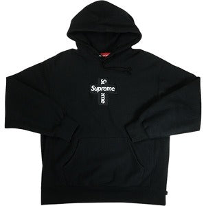 SUPREME シュプリーム 20AW Cross Box Logo Hooded Sweatshirt Black ボックスロゴパーカー 黒 Size 【L】 【中古品-良い】 20819147
