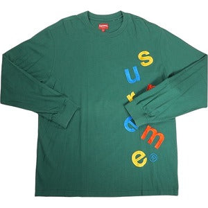 SUPREME シュプリーム 20AW Scatter Logo L/S Top ロンT 緑 Size 【L】 【中古品-非常に良い】 20819172