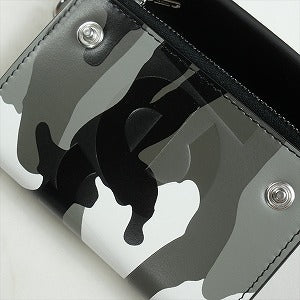 SUPREME シュプリーム 25SS Leather Chain Wallet Snow Camo レザーチェーンウォレット 白灰 Size 【フリー】 【新古品・未使用品】 20819190