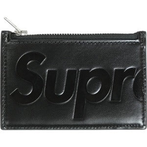 SUPREME シュプリーム 25SS Leather Zip Card Holder Black レザーカードケース 黒 Size 【フリー】 【新古品・未使用品】 20819192