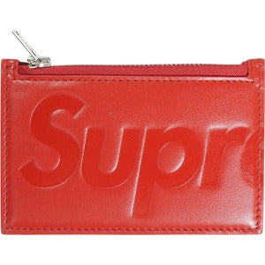 SUPREME シュプリーム 25SS Leather Zip Card Holder Red レザーカードケース 赤 Size 【フリー】 【新古品・未使用品】 20819193