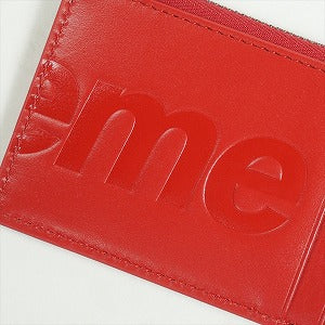SUPREME シュプリーム 25SS Leather Zip Card Holder Red レザーカードケース 赤 Size 【フリー】 【新古品・未使用品】 20819193