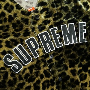 SUPREME シュプリーム 25SS Velvet Baseball Jersey Leopard ベースボールシャツ 黄 Size 【M】 【新古品・未使用品】 20819198