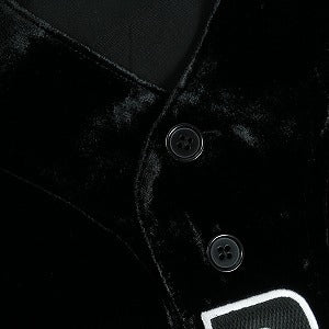 SUPREME シュプリーム 25SS Velvet Baseball Jersey Black ベースボールシャツ 黒 Size 【M】 【新古品・未使用品】 20819238