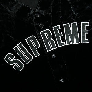 SUPREME シュプリーム 25SS Velvet Baseball Jersey Black ベースボールシャツ 黒 Size 【M】 【新古品・未使用品】 20819238