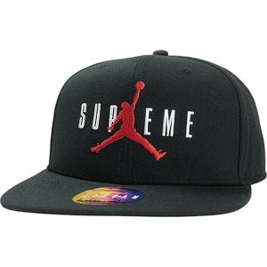 SUPREME シュプリーム ×NIKE Jordan 15AW 6-Panel キャップ 黒 Size 【フリー】 【中古品-ほぼ新品】 20819281