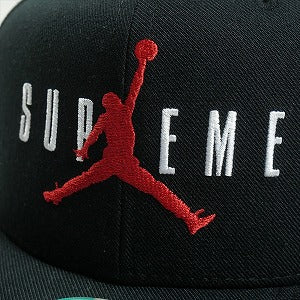 SUPREME シュプリーム ×NIKE Jordan 15AW 6-Panel キャップ 黒 Size 【フリー】 【中古品-ほぼ新品】 20819281