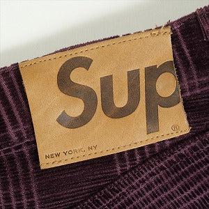 SUPREME シュプリーム Corduroy Plaid Pant パンツ バーガンディー Size 【W34】 【中古品-非常に良い】 20819289