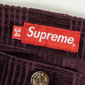 SUPREME シュプリーム Corduroy Plaid Pant パンツ バーガンディー Size 【W34】 【中古品-非常に良い】 20819289
