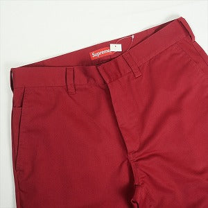 SUPREME シュプリーム Work Pant Red ワークパンツ 赤 Size 【W32】 【新古品・未使用品】 20819290