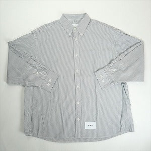 WTAPS ダブルタップス 23AW BROADCLOTH TEXTILE PROTECT 長袖シャツ 白黒 Size 【M】 【中古品-非常に良い】 20819320