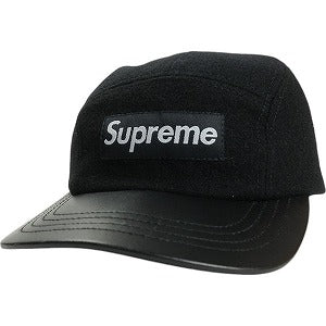 SUPREME シュプリーム Wool Leather Visor Camp Cap キャンプキャップ 黒 Size 【フリー】 【中古品-非常に良い】 20819340