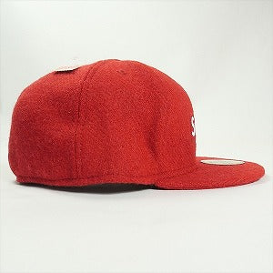 SUPREME シュプリーム ×Harris Tweed 09AW Box Logo New Era ニューエラキャップ 赤 Size 【7　5/8(XL)】 【新古品・未使用品】 20819350